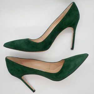 Manolo Blahnik BB 105mm Suede Pumps